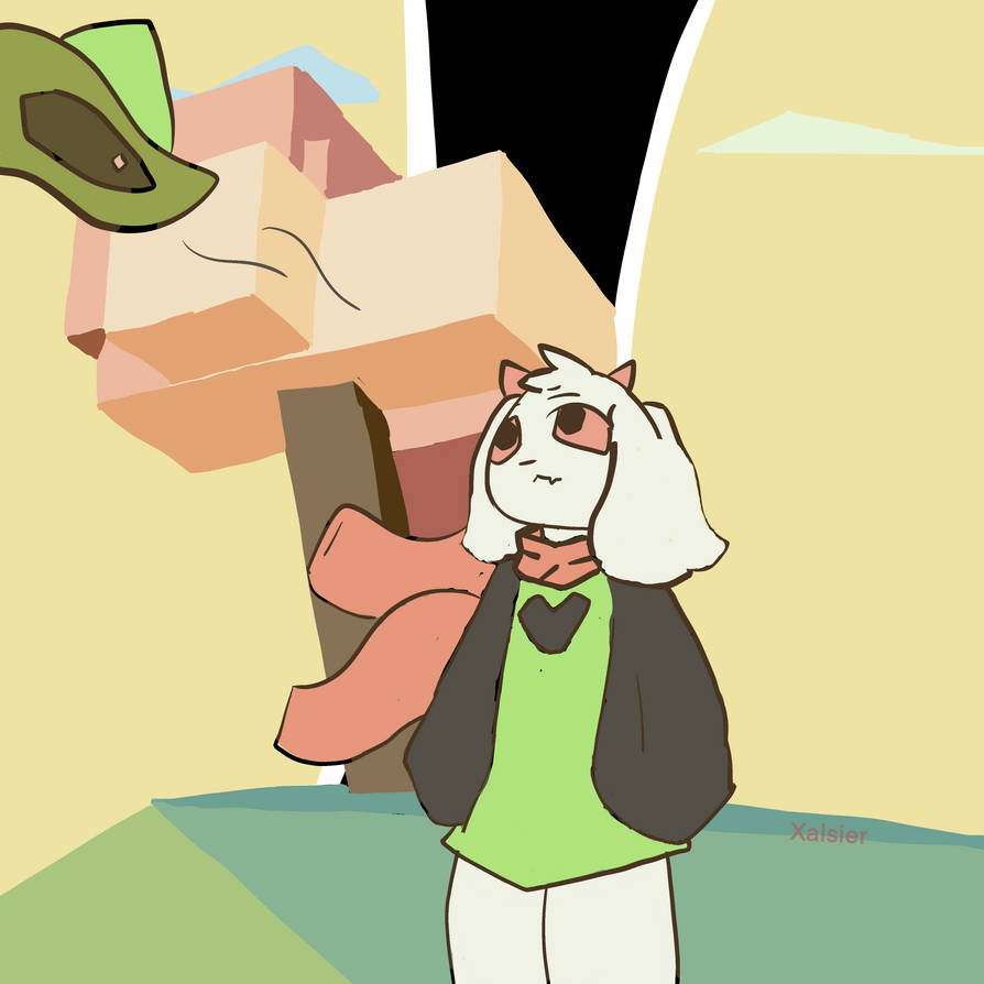 Lightener Ralsei Ralsei in the Light World by Xalsier on DeviantArt