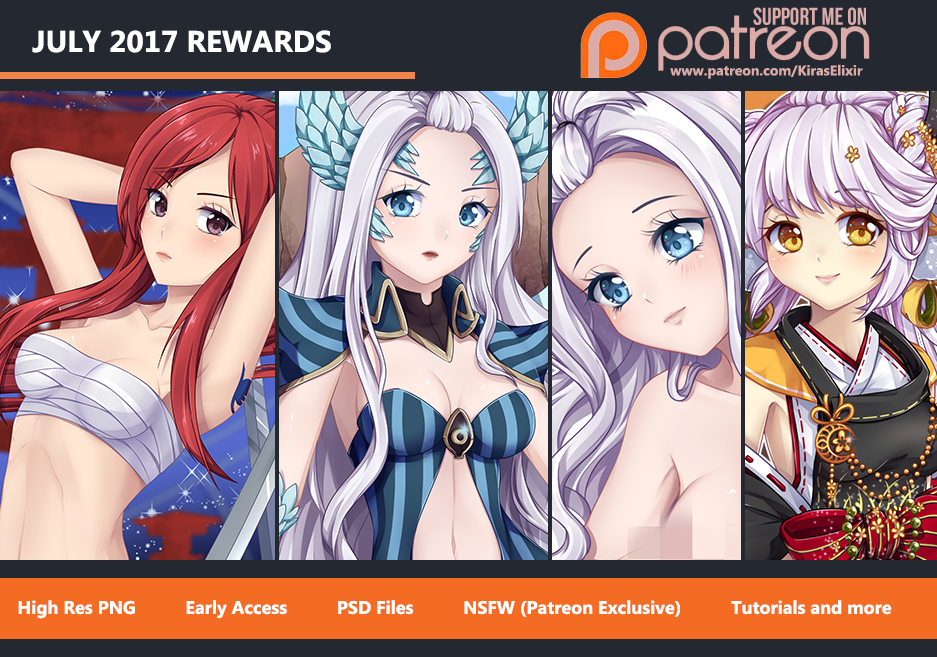 Patreon July Rewards Preview