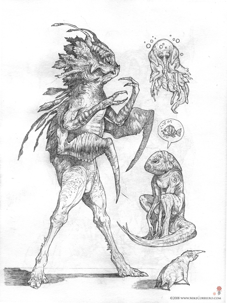 Werefish + sketches