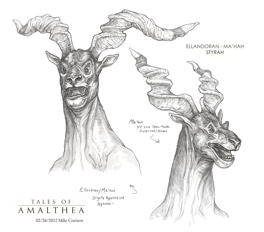 Ma'hah Facial Expressions Tales of Amalthea