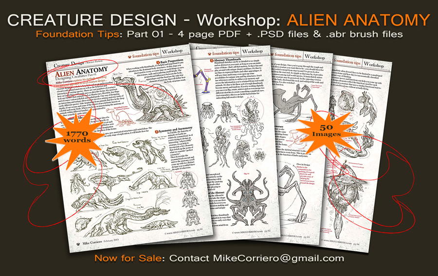 Creature Design Workshop 4 pg PDF  Part 01