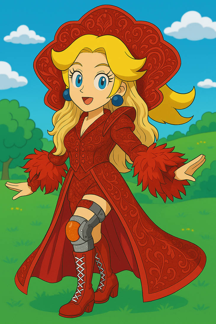 Princess Peach Cosplaying as WWE Charlotte Flair by TGVDuplexJoel255 on ...