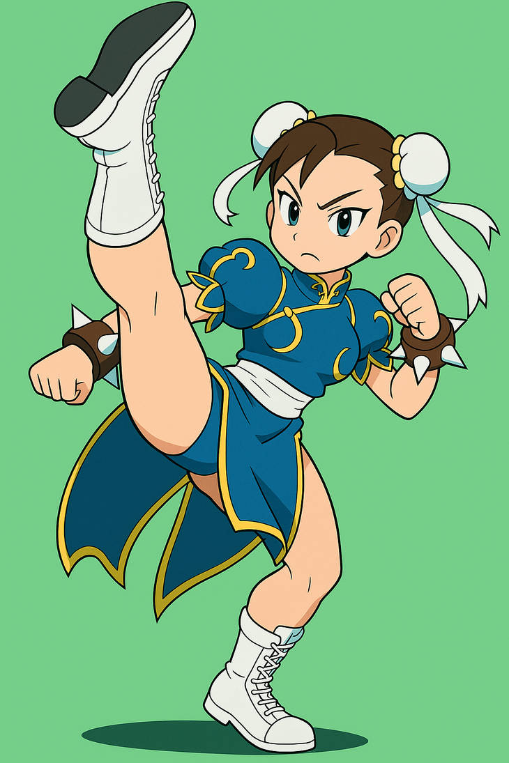 Chun Li Kick Animation Chun-Li from Street Fighter Doing a High Kick #2 by TGVDuplexJoel255 on ...