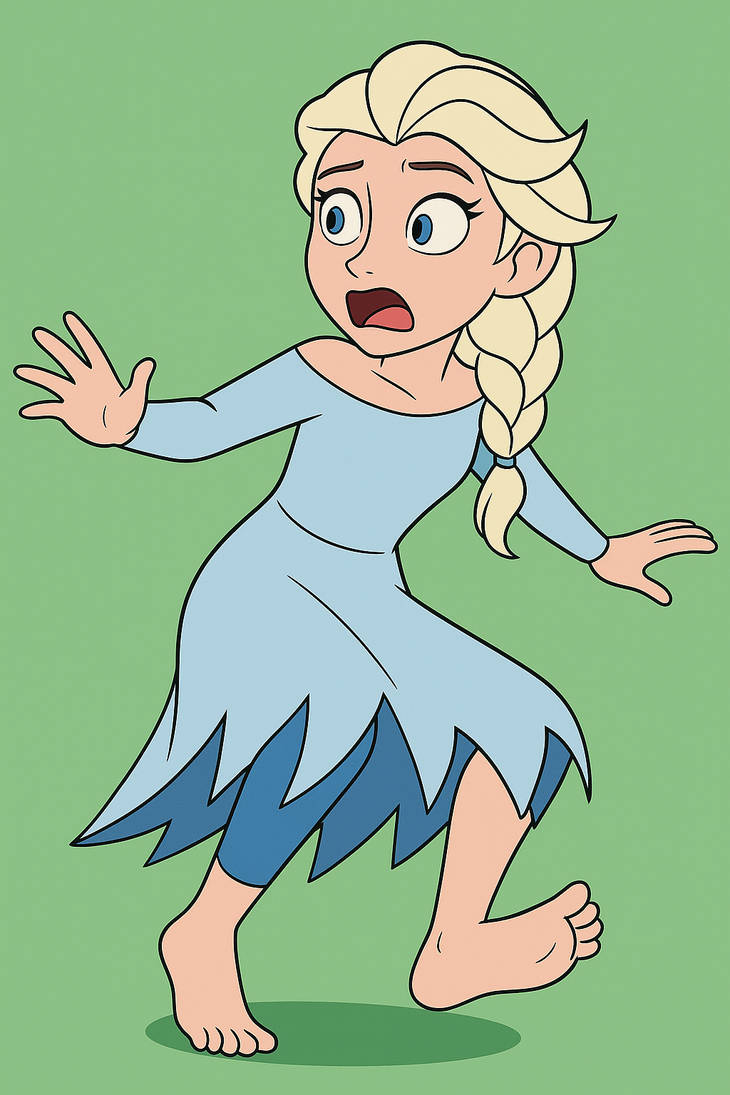 Elsa the Snow Queen (From Frozen) Scared by TGVDuplexJoel255 on DeviantArt