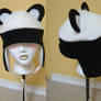 Panda with ear flaps