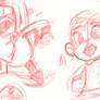 Wreck it ralph sketches from observation