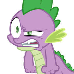 Angry Spike is angry -- VECTOR by DarKFeaR-10