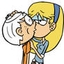 Lincoln Loud and Carol Pingrey kiss