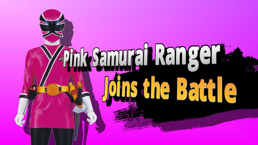 Pink Samurai Ranger for Smash Bros. by themarioman56 on DeviantArt