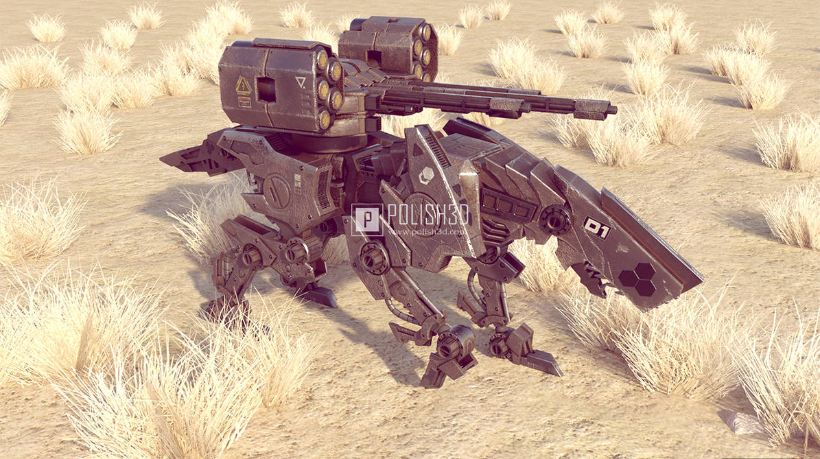 Mecha Dog 05 by Polish3d on DeviantArt