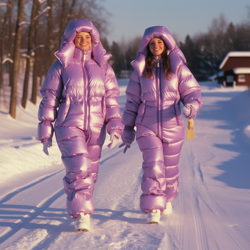 Snowsuit Texture Purple Snowsuits by WinterAIArt on DeviantArt
