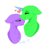 Mlp Couple Base - ForeHead Smooch