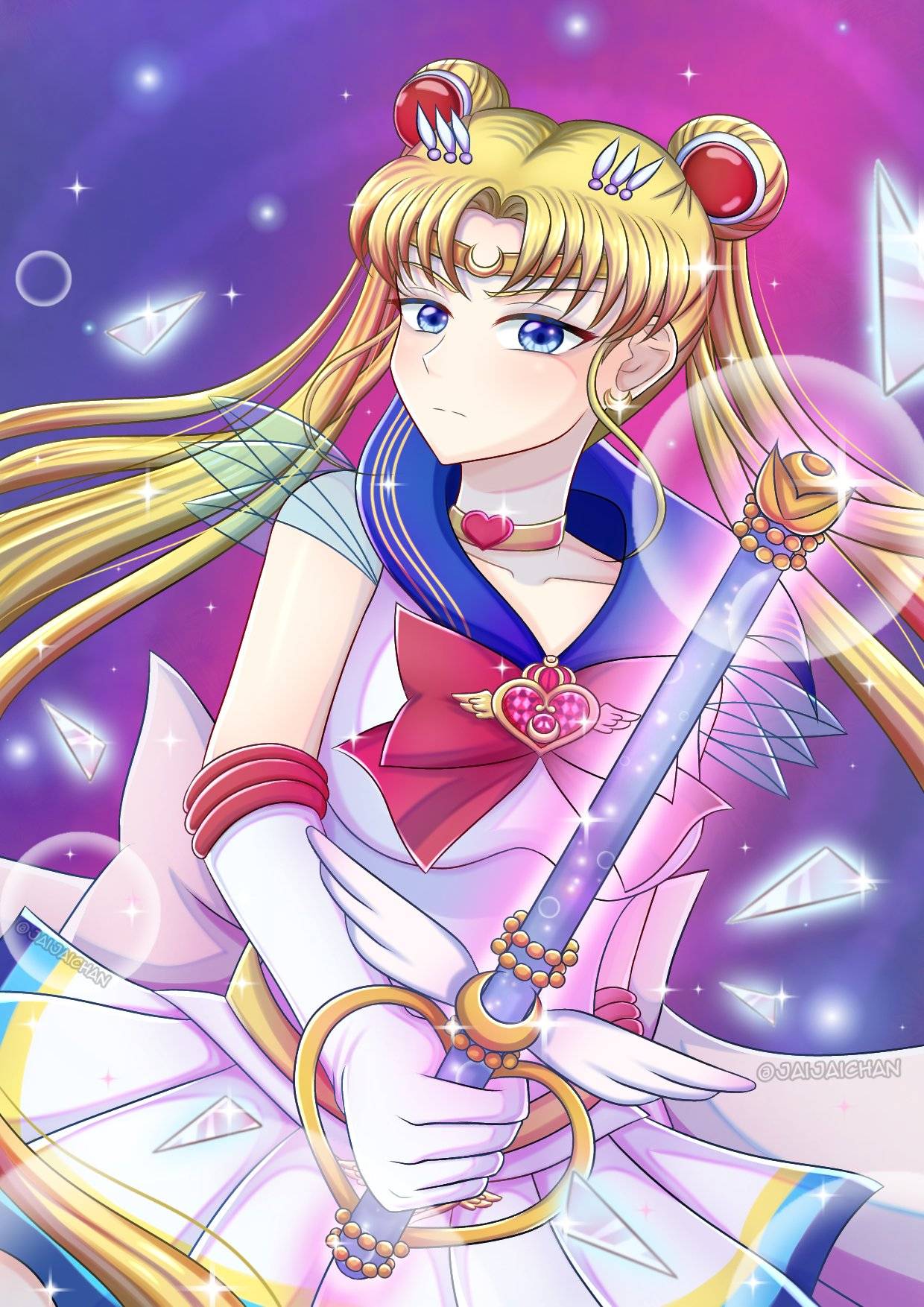 Fanart de sailor moon do anime