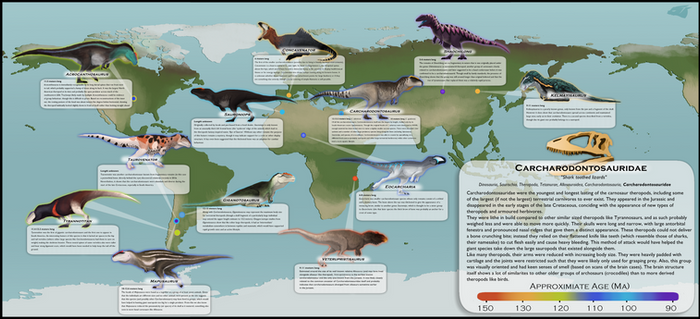 Carcharodontosauridae Poster Project