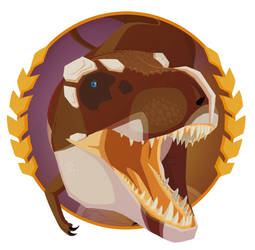 Tyrannosaurus rex sticker design 