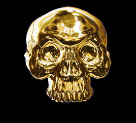 Gold Skull 3D Animation