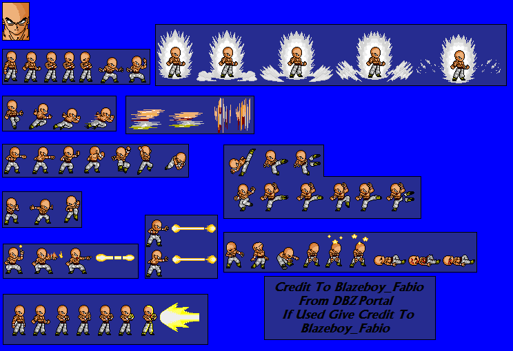 DBZ Sprite Sheet Base by ImmortalSaiyan on DeviantArt