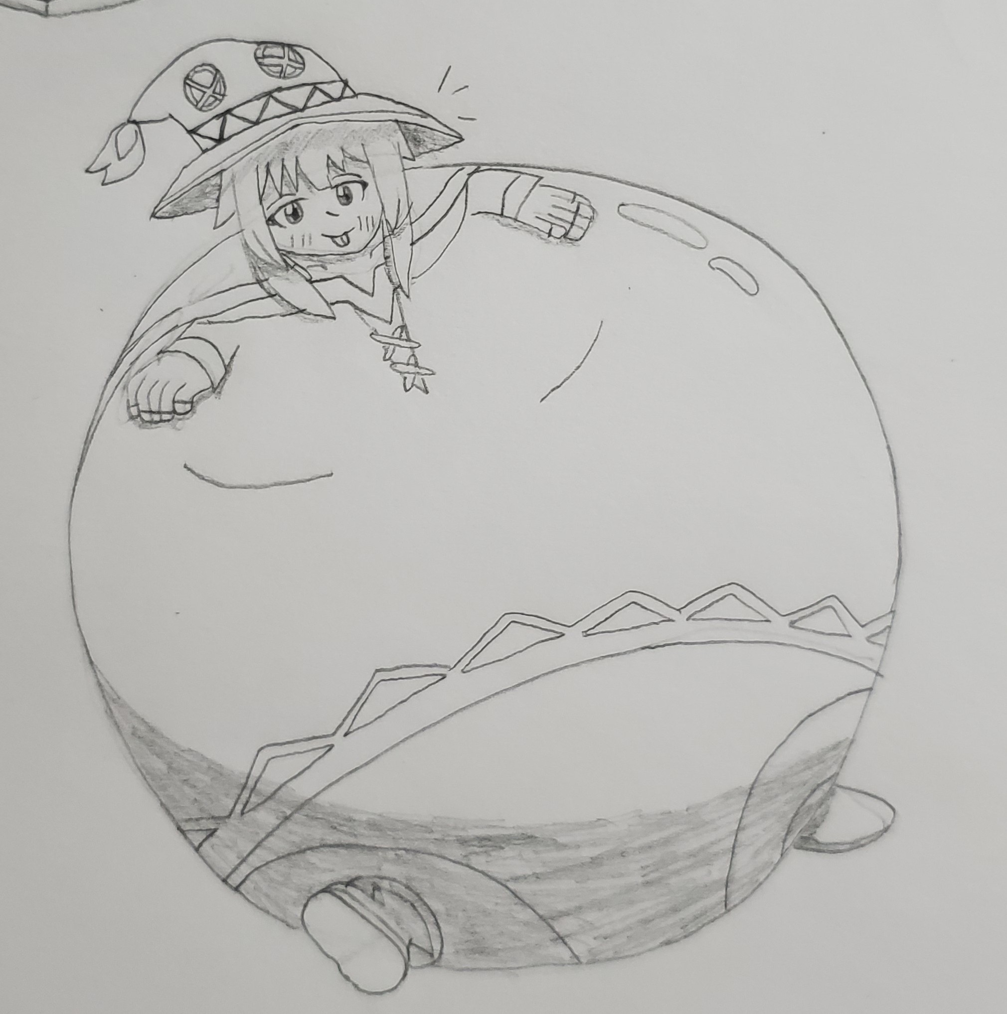 Megumin Hyperdistorted Inflated Megumin by HenkaNeko on DeviantArt