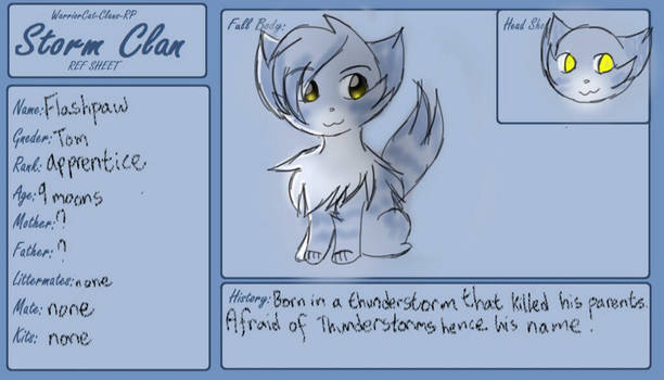 Ref Sheet: Flashpaw