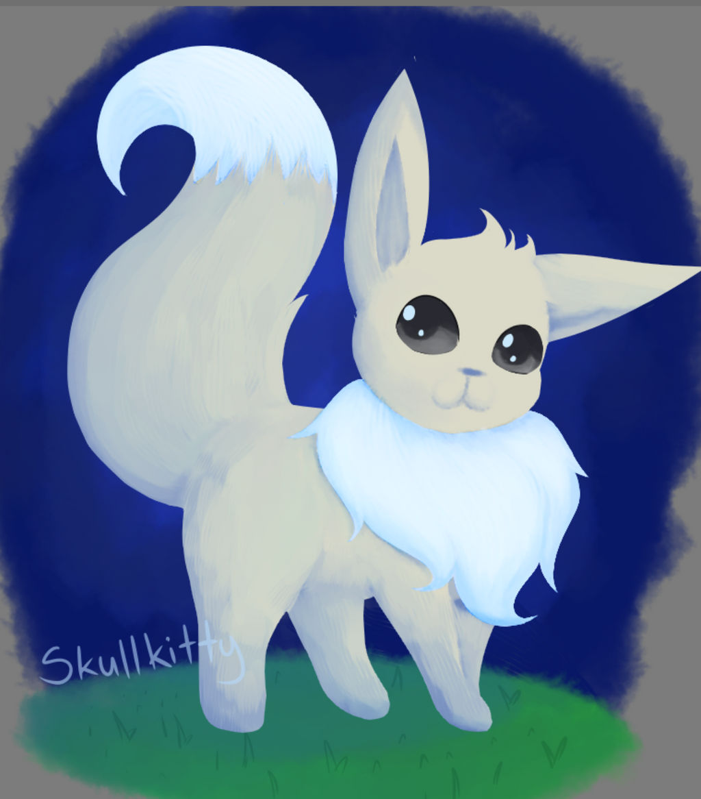 Shiny Eevee by SkullkittyDraws on DeviantArt