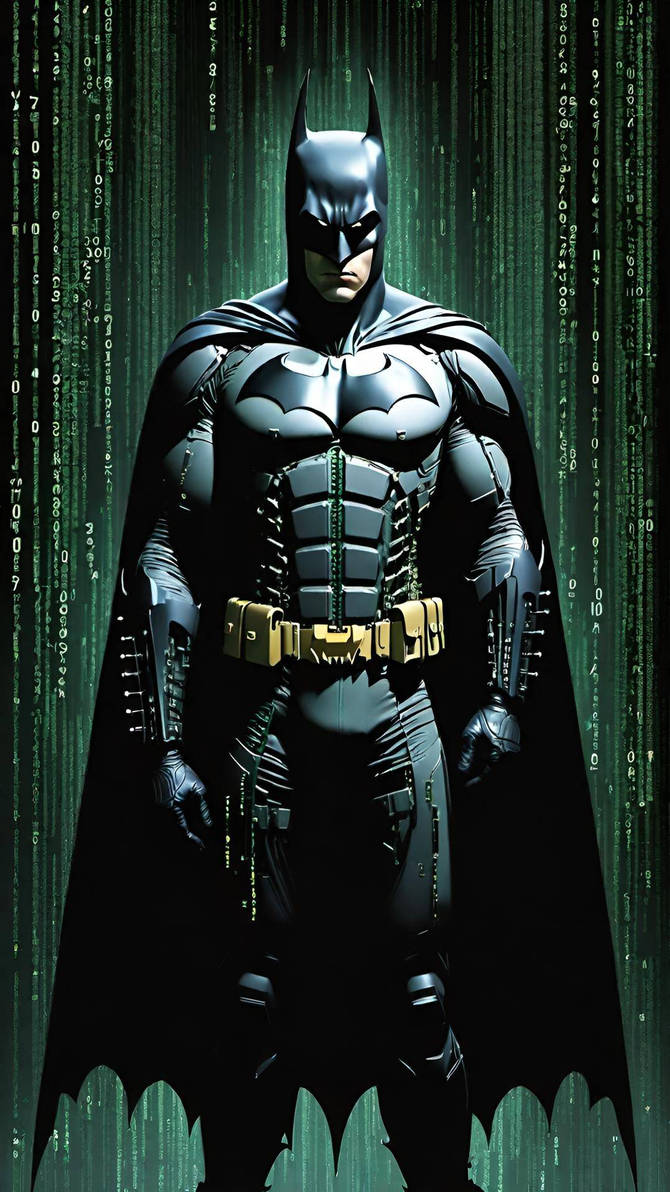 Batman, as if in the Matrix -v3 by AiN8R on DeviantArt