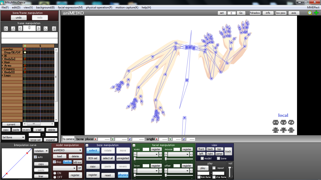 MMD Multi-Arms Bone structure download