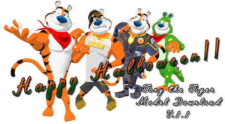 Tony the Tiger MMD model Download [V.1.1]