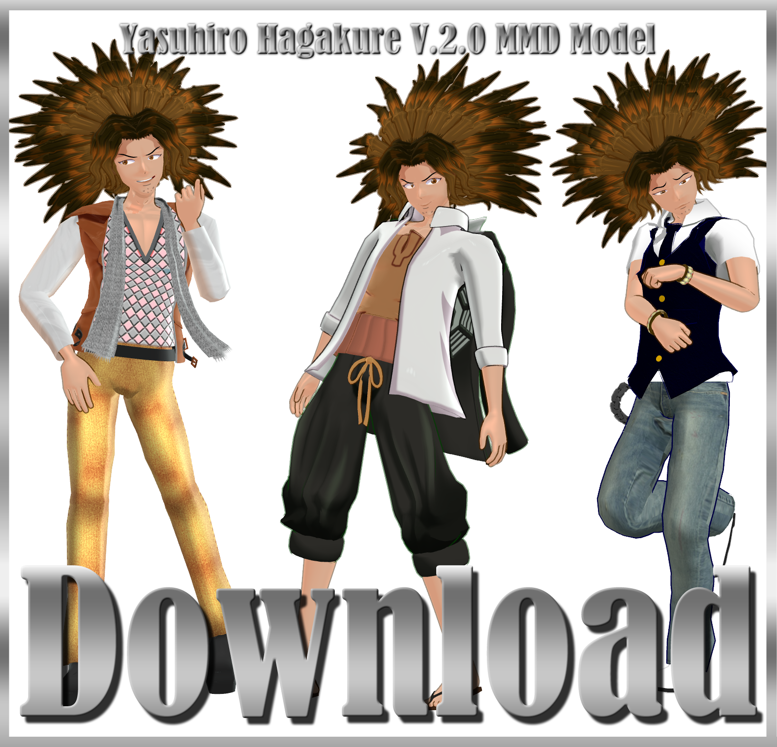 Hagakure MMD Model Download (V.2.0)