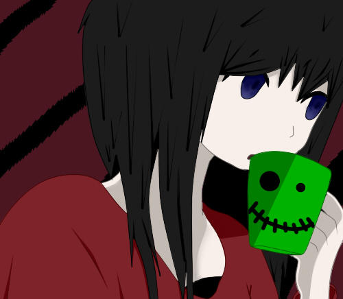 Emo anime girl colored by gohic-reble217 on DeviantArt