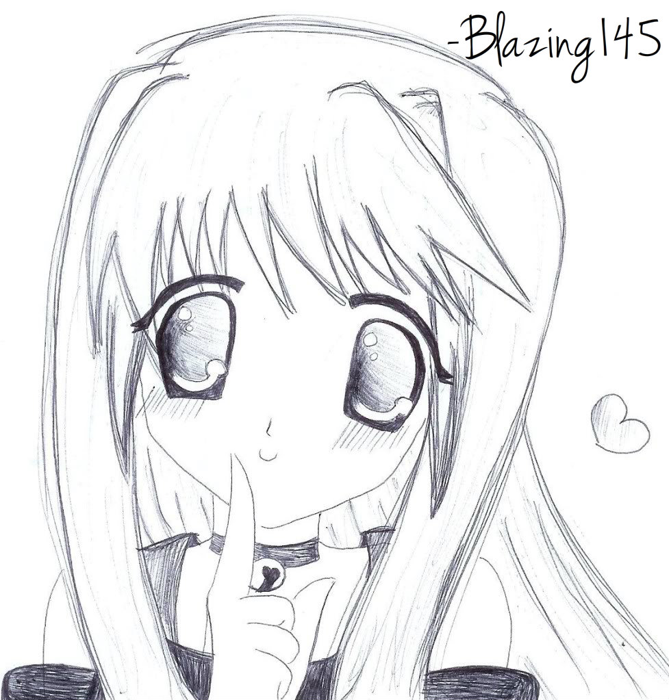 Cute Anime Girl by Blazing145 on DeviantArt Cute Anime Girl by Blazing145 on DeviantArt