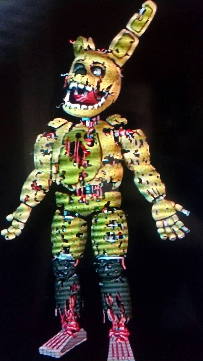 springtrap model v1 by Frederick24z on DeviantArt