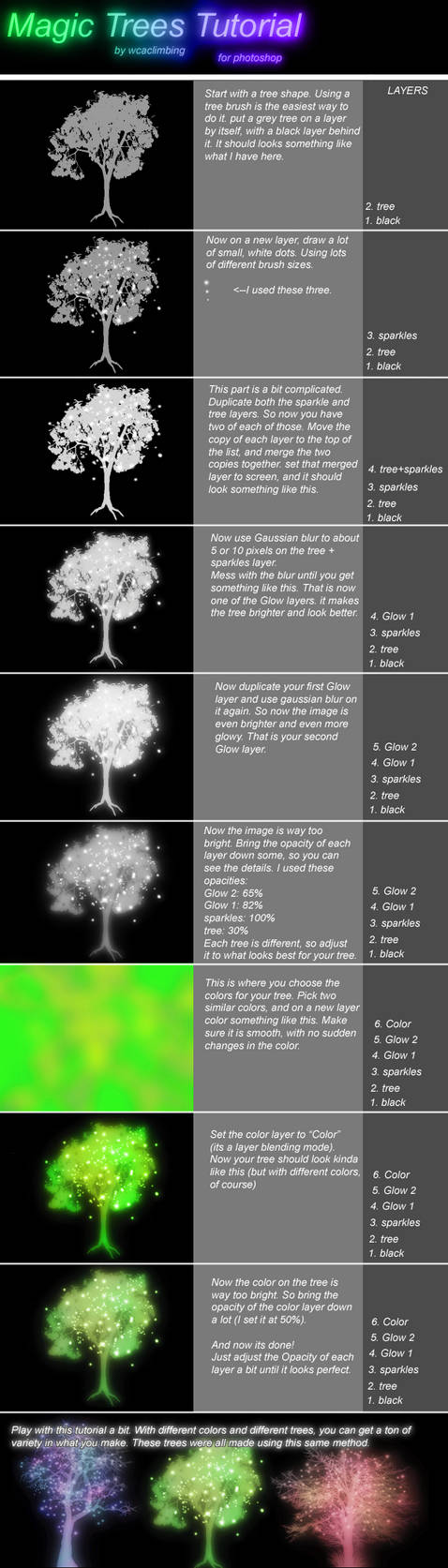 Tree Reference Magic Magic Trees Tutorial by wcaclimbing on DeviantArt
