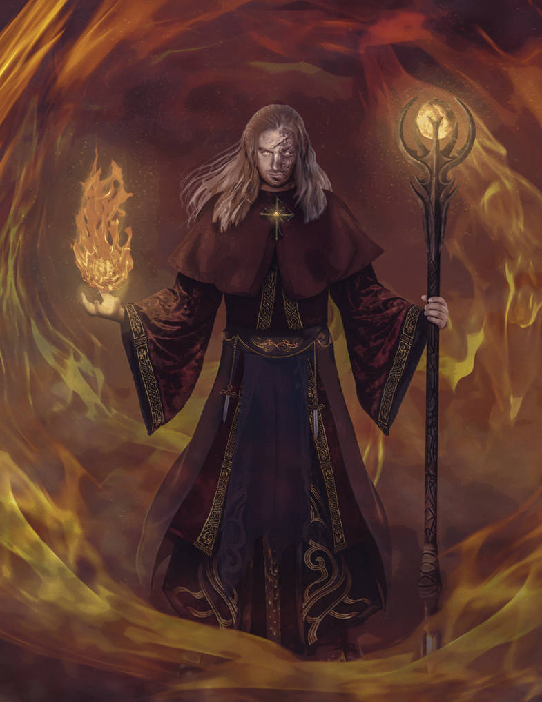 Fire wizard by AwizDesigns on DeviantArt