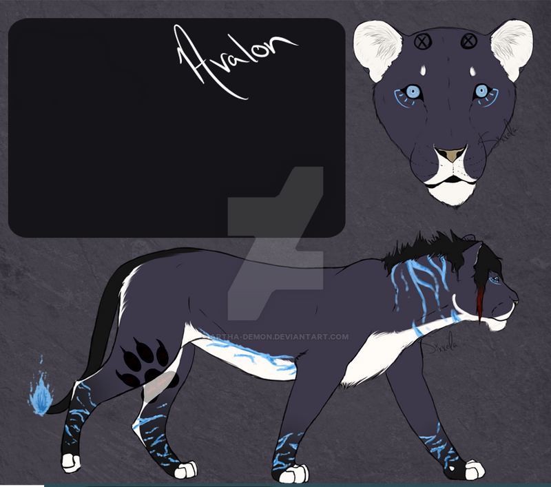 Avelon the Blue Lioness - Breedable