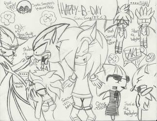 Happy Birthday SonicSong182!!!! (Sketch)