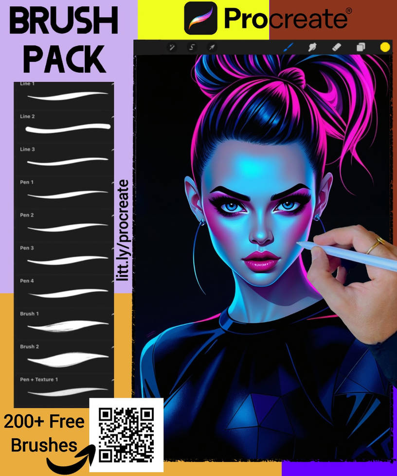 Free 200 Procreate brushes - Ready to download by mikibrushes on DeviantArt
