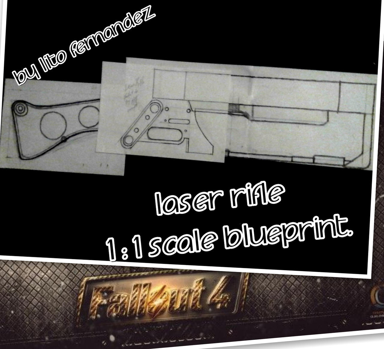Fallut 4 Laser Rifle Fallout 4 laser rifle (plan) by lito by litofernandez on DeviantArt
