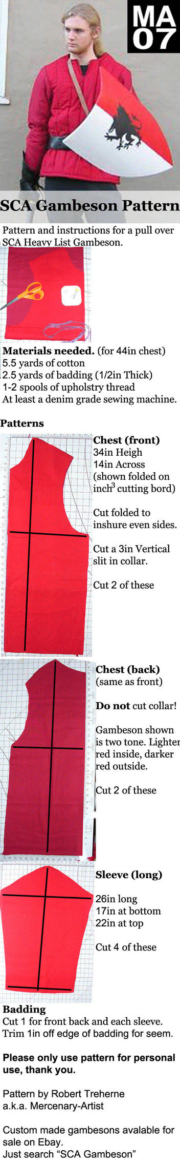 SCA Gambeson Pattern