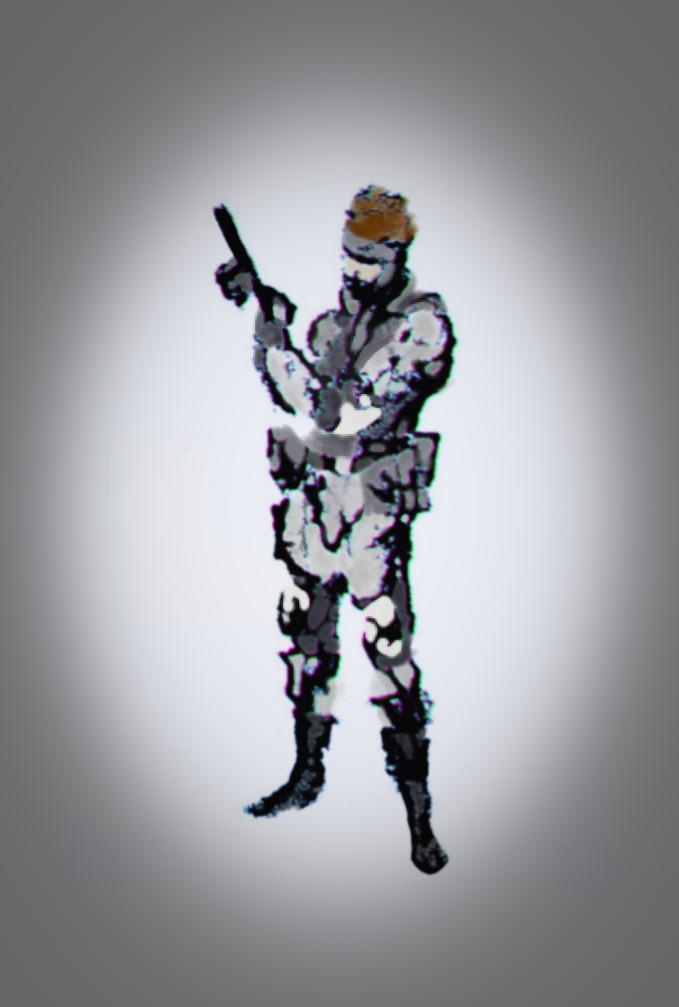 Solid Snake doodle edit by Sin-07 on DeviantArt