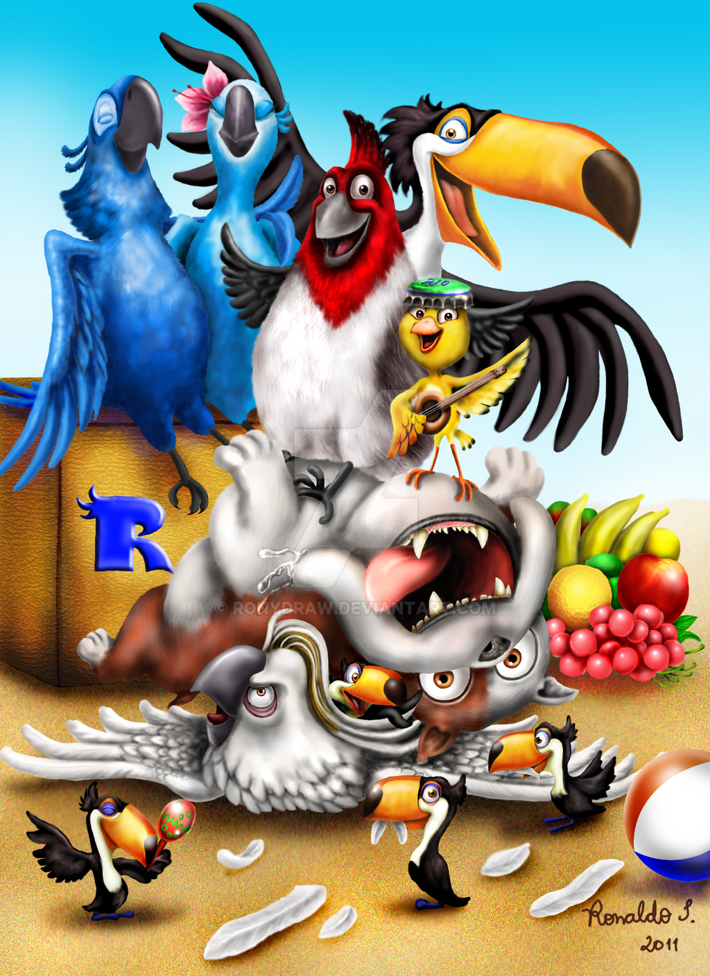 Rio -movie- by ronydraw on DeviantArt Rio -movie- by ronydraw on DeviantArt