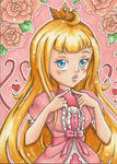 Princess Peach Artist Card by Bella-ran