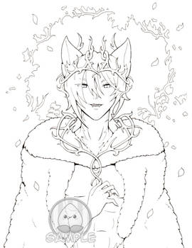 Coloring Page: King of the Wood