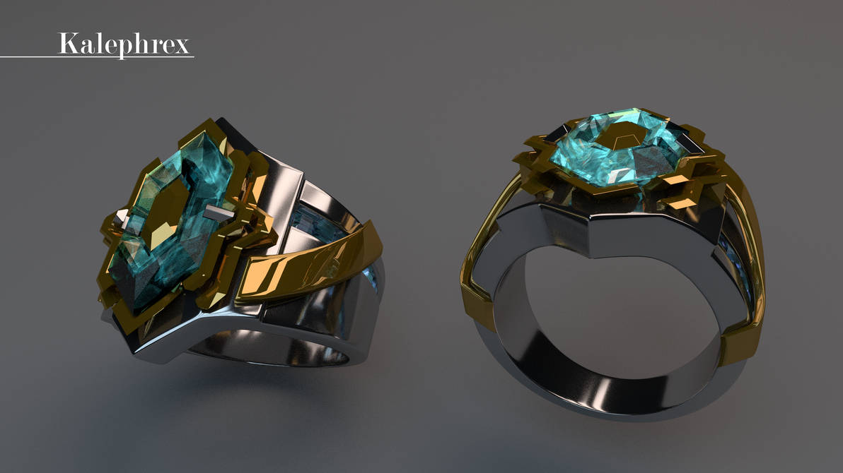 Sci Fi Fantasy Ring (Alternate Colors) by Kalephrex on DeviantArt
