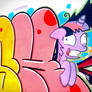 Crazy Twilight Sparkle Graffiti