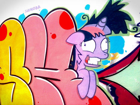 Crazy Twilight Sparkle Graffiti