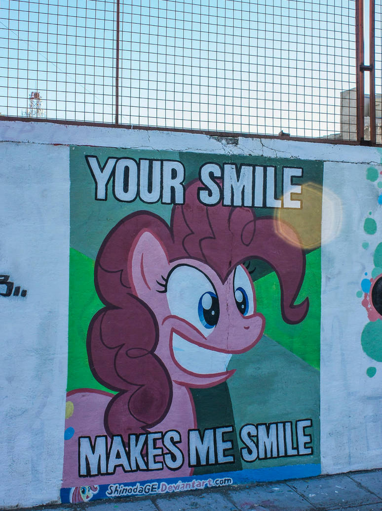 Pinkie Pie Meme Graffiti by ShinodaGE