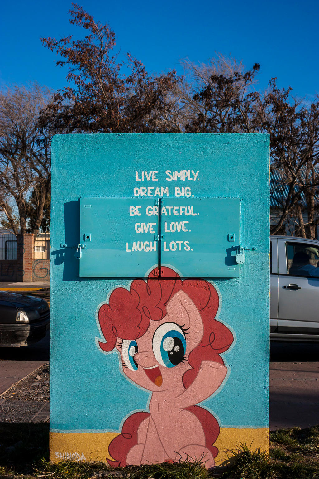 Laugh Lots - Filly Pinkie Pie Graffiti by ShinodaGE