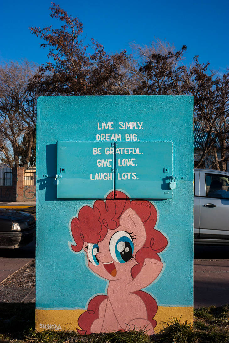 Laugh Lots - Filly Pinkie Pie Graffiti by ShinodaGE