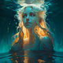 Aqueous Beauty A Fantasy Digital Painting