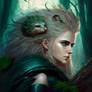 Fantastical Forest Queen, Hedgehog-Haired